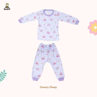 Beeloft Piyama Flowers In The Sky Baju Tidur Anak LL Dreamy Sheep