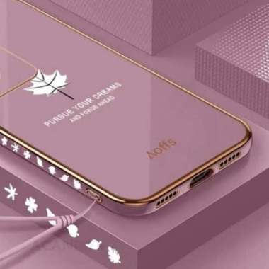 Promo Case Maple Oppo Reno 12 / 12 Pro Softcase Plating Terbaru Oppo Reno 12 Ungu