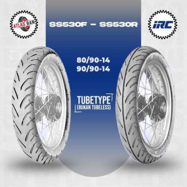 Paket Ban Motor Matic IRC SS-530F 80/90 - SS-530R 90/90 Ring 14 Non Tubeless