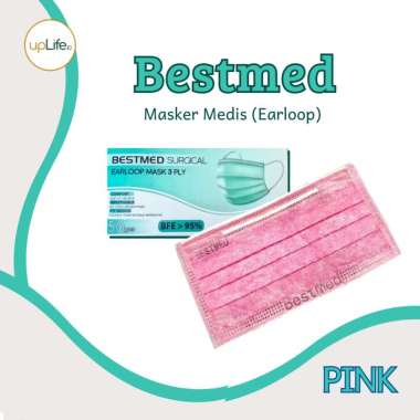 BESTMED Masker Medis Earloop / Masker Earloop PINK
