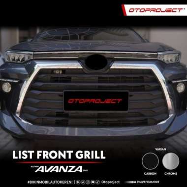 Otoproject List front grill cover depan All New Avanza 2022-2023 OTOPROJECT CARBON