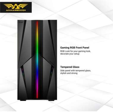 Casing PC Armaggeddon Tron 1X Black M-atx