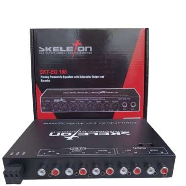 PARAMETRIC EQUALIZER MOBIL EQ100 Dengan Subwoofer, Output Dan Karaoke equaliser