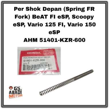 Per Shock Depan (Spring FR Fork) BeAT FI eSP, Scoopy eSP, Vario 125 FI, Vario 150 eSP 51401-KZR-600