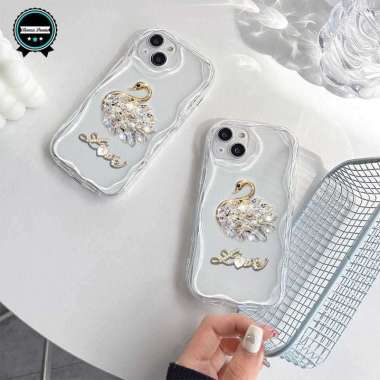 Softcase Melting Clear Diamond Swan Blink Love Softcase Casing Hp for samsung oppo ipone xiaomi vivo