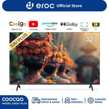 COOCAA 32 inch - Coolita 3.0 - Smart TV - 2K LED - Youtube/ Prime Video - Dolby Audio (COOCAA 32S3U 
