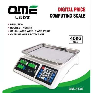 Timbangan Buah Digital 40 Kg / Digital Computing Scale Double Display / Timbangan Buah 40KG Merk QME