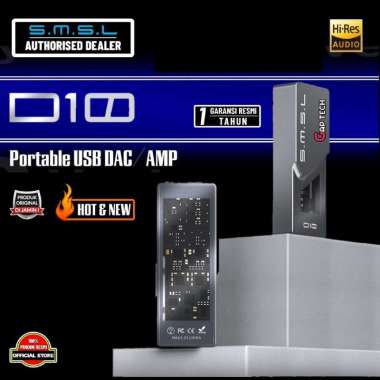 SMSL D10 / D-10 / D 10 Dual CS43131 Portable USB DAC/AMP / DAC AMP Original GREY