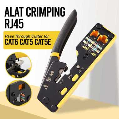 ZOERAX Alat Crimping RJ45 Pass Through Cutter for CAT6 CAT5 CAT5E