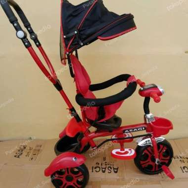 Stroller dorong Bayi Kanopi Roda Tiga