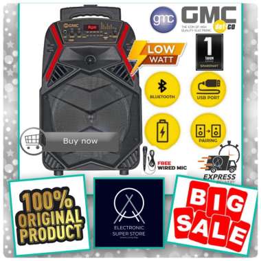 SPEAKER GMC 897O MULTIMEDIA SUARA KENCENG ORIGINAL RESMI GMC SPEAKER PORTABLE