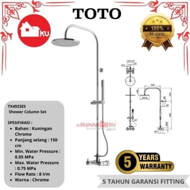 Shower Column Set TOTO TX492SES Shower Set Panas Dingin