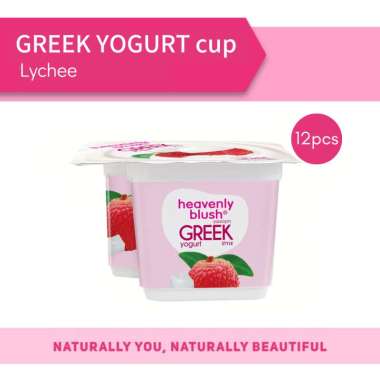 Heavenly Blush Greek Yogurt Cup Rasa Lychee [100gr x 12 pcs]