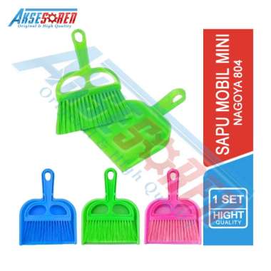 Aksesoren Sapu Serok Mini Nagoya 804 [1 Set/2 Pcs] / Alat Kebesihan / Set Sapu Pengki Kecil / Perabo