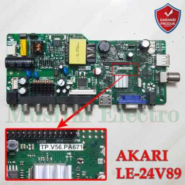 Mainboard LED TV ANALOG AKARI LE-24V89 24V89