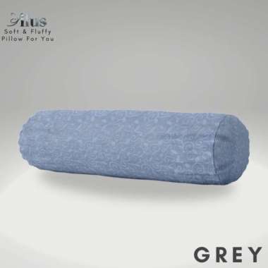 BerkahSaluyu - Guling Tidur Dewasa Motif Embos & Elegan Termurah LP EmbosGrey