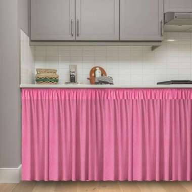 Gorden Kolong/KordenKolong/Horden Kolong/Gorden Kolong Dapur Minimalis LP Buble Pink