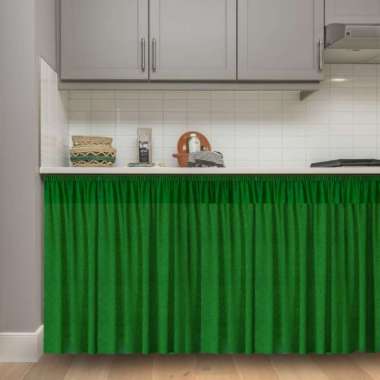 Gorden Kolong/KordenKolong/Horden Kolong/Gorden Kolong Dapur Minimalis LP Dark Green