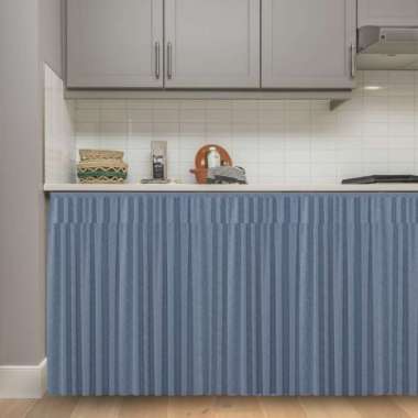 Gorden Kolong/KordenKolong/Horden Kolong/Gorden Kolong Dapur Minimalis LP Embos Grey