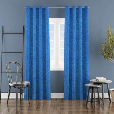 Gorden Emboss Polos Minimalis Gorden Jendela Tirai Pintu Gordeng Mewah LP 120x150cm Aries