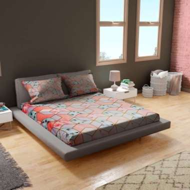 Sprei Motif Aesthetic, Elegant, Premium, Terbaru Seprai Seprei. sepre LP 180x200+40cm Marbel Pink
