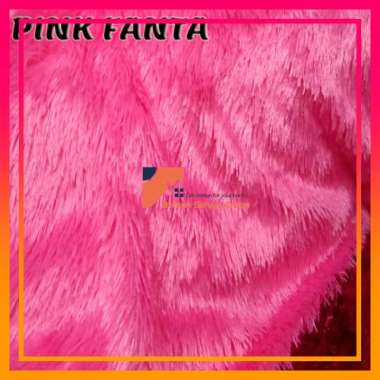 KAIN BULU RASFUR RAFSUR UKURAN 60 X 165 CM LP PINK FANTA