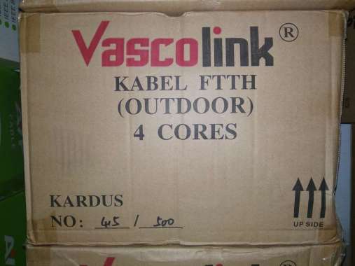 Kabel Fiber Optic Vascolink FTTH OUTDOOR 4 Core - 1 Roll 1000 meter
