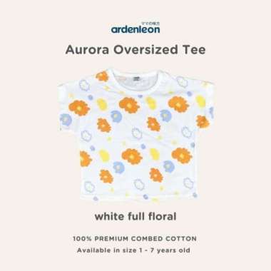 Ardenleon - Dreamer Aurora Oversized Tee WHITE FLORAL 3L