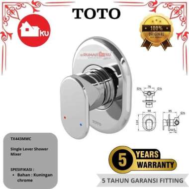 Kran Shower Tanam TOTO TX443MMC Singgle Lever Shower Mixer