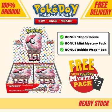 NEW TCG Kartu Pokemon 151 Booster Box Pack Versi Japan Japanese Jepang Original Card SV2A JP Booster