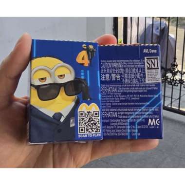 AVL DAVE Minion Happy Meal McD 2024 Despicable Me 4 McDonald’s Mainan Minnions / Minnion Terbaru Min