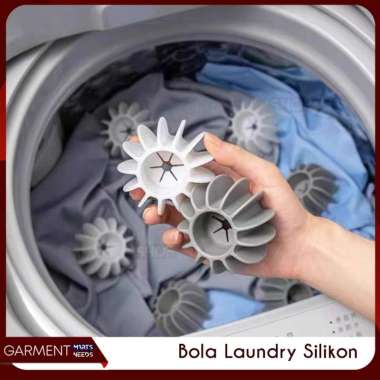 Silikon Bola Laundry Mesin Cuci Laundry Pakaian Perawatan Baju Celana Anti Kusut PUTIH