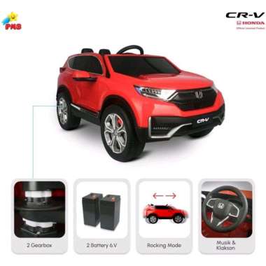 PMB Mobil Aki Anak Honda CRV Remote Kontrol Lampu LED M7788.