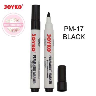 Joyko Permanent Marker Spidol Permanen Round Tip PM17 PM18 PM19 Spidol Permanent Joyko Merah