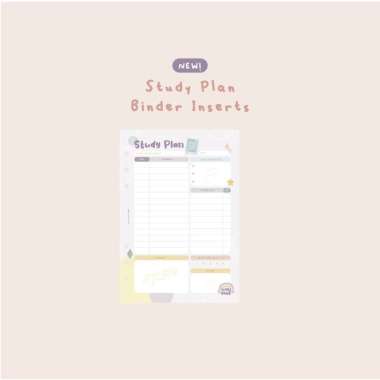 Paperie Lab - Study Planner Binder Inserts Study Plan
