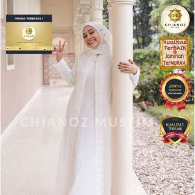 Baju Gamis Putih / Busana Muslim / Baju Muslim Wanita #116 STD - warna PUTIH, XL L warna PUTIH