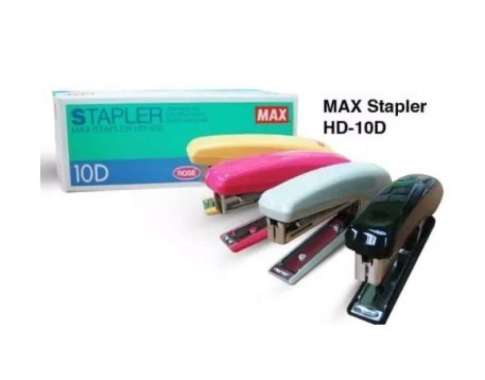 Stapler/Staples Max HD-10D isi kecil lebih banyak (warna dikirim acak)