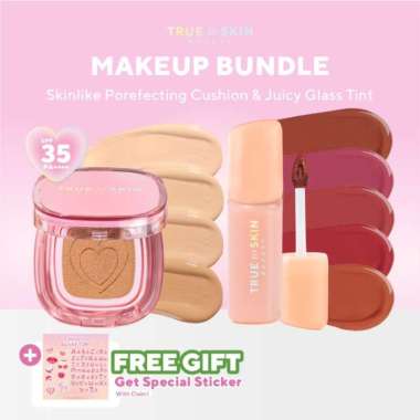 [ BUNDLE TRUE TO SKIN ] CUSHION + LIPTINT Mellow Peach Cheesecake
