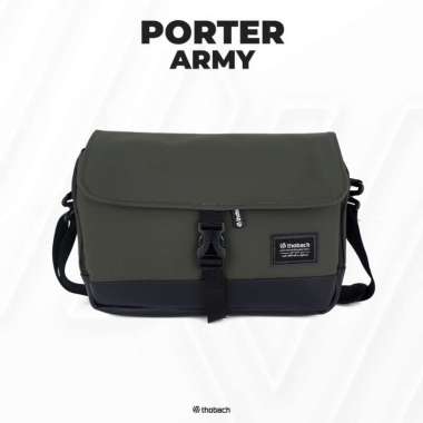 THOBACH-SLING BAG WATERPROOF PORTER TAS SELEMPANG PREMIUM PRIA WANITA Army