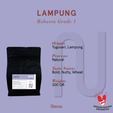Biji Kopi / Coffee Beans Premium Fine Robusta Lampung 200 Gram Biji Kopi Utuh