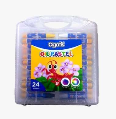 AGATIS OIL PASTEL CRAYON HEXAGONAL 24