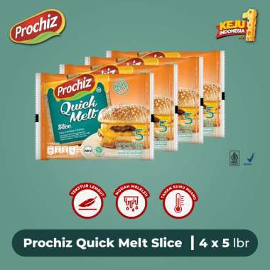 Keju PROCHIZ Quick Melt Slice 5's Paket 4 pcs