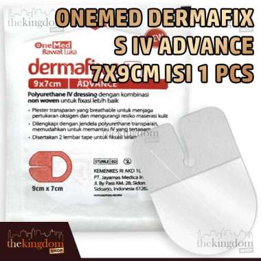 Onemed Dermafix S IV Advance 7x9cm /1 Infusion Catheter Transparent Plaster Dressing Plester Perban 