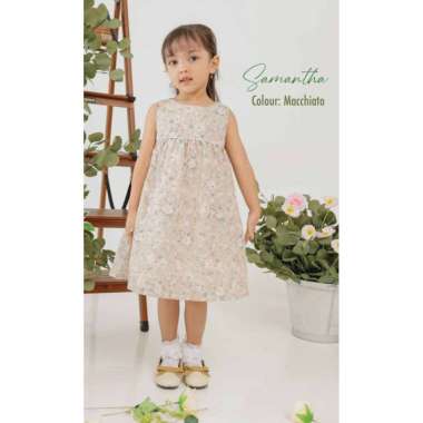 Harlowkids Samantha Dress Anak Perempuan XXL Vol1 , Macchiato