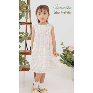 Harlowkids Samantha Dress Anak Perempuan S Vol2 , Floral White