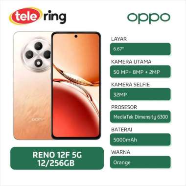 HP OPPO CPH2637 RENO 12F 5G 12/256GB ORANGE