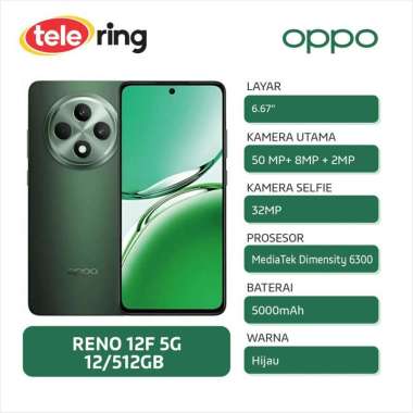 HP OPPO CPH2637 RENO 12F 5G 12/512GB GREEN