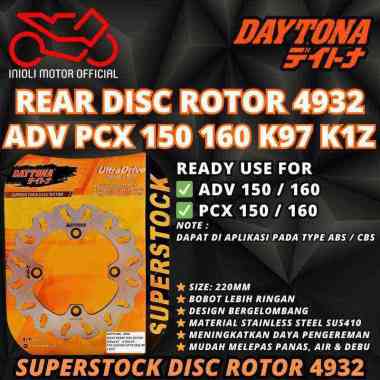 PIRINGAN CAKRAM DEPAN BELAKANG DAYTONA PCX 150 LOKAL K97 PCX 160 K1Z ABS CBS DISC BRAKE PIRINGAN CAK