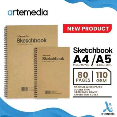 ARTEMEDIA WIRE RING SKETCHBOOK BUKU GAMBAR SKETSA JILID RING SPIRAL A5
