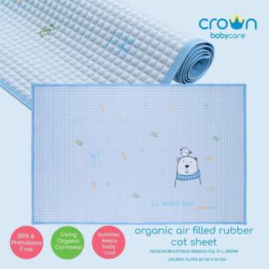 Crown Snuggle Perlak Karet Anti Ompol Bayi Rubber Mat MOTIF Winter